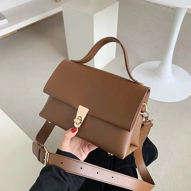 Women Messenger Bag Leather Shoulder Bags Tote for Girl Vintage Crossbody