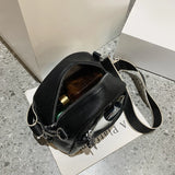 PU Leather Women Messenger Bag Vintage Handbag Girls Crossbody Bag
