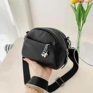PU Leather Women Messenger Bag Vintage Handbag Girls Crossbody Bag