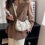 Women Leather Chain Shoulder Bag Small Crossbody Bags