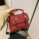 Women PU Leather Handbags Shoulder Bags Vintage Ladies Small Crossbody Bags