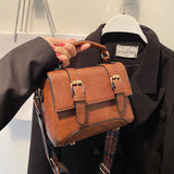 Women PU Leather Handbags Shoulder Bags Vintage Ladies Small Crossbody Bags
