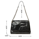 High Women Leather Shoulder Bag Large Capacity Crossbody