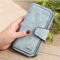 Women Leather Long Wallet Clutch Large Capacity Purses