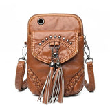 Soft Leather Women Shoulder Bag Mini Crossbody Phone Wallet
