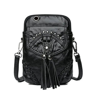 Soft Leather Women Shoulder Bag Mini Crossbody Phone Wallet