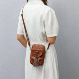 Soft Leather Women Shoulder Bag Mini Crossbody Phone Wallet