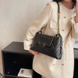 Small Chain Shoulder Bag Pu Leather Crossbody Tote Messenger Bag