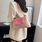 Small Chain Shoulder Bag Pu Leather Crossbody Tote Messenger Bag