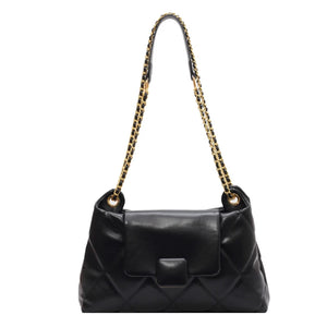 Small Chain Shoulder Bag Pu Leather Crossbody Tote Messenger Bag