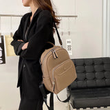 Women Small PU Leather Backpacks Ladies Shoulder Travel Bag Casual School Bags