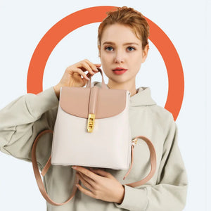 Women Small Pu Leather Backpacks Ladies Shoulder Travel Bag