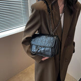 Small Pu Leather Chain Shoulder Bag Female Tote Crossbody Bags