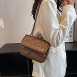 Small Pu Leather Chain Shoulder Bag Female Tote Crossbody Bags