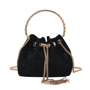 Women Small Pu Leather Handbags Bucket Bags Ladies Shoulder Messenger Bags