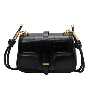 Women Small Pu Leather Shoulder Saddle Bag Casual Crossbody Bags