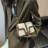 Women Small Pu Leather Shoulder Saddle Bag Casual Crossbody Bags
