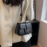 Women Small Pu Leather Shoulder Saddle Bag Casual Crossbody Bags