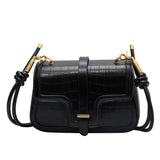 Women Small Pu Leather Shoulder Saddle Bag Casual Crossbody Bags
