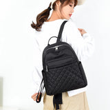 Waterproof Mini Backpack for Women Solid Color Travel Bag