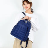Waterproof Mini Backpack for Women Solid Color Travel Bag