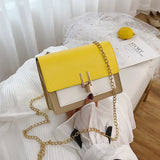High Women's Bags Chain Crossbody PU Women's Shoulder Bag