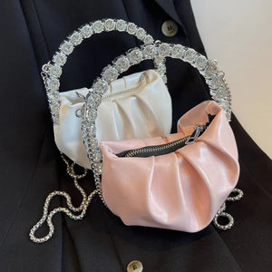 High Women's Mini Bag Summer Ins Mini Diamond Chain Messenger Bag