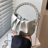 High Women's Mini Bag Summer Ins Mini Diamond Chain Messenger Bag