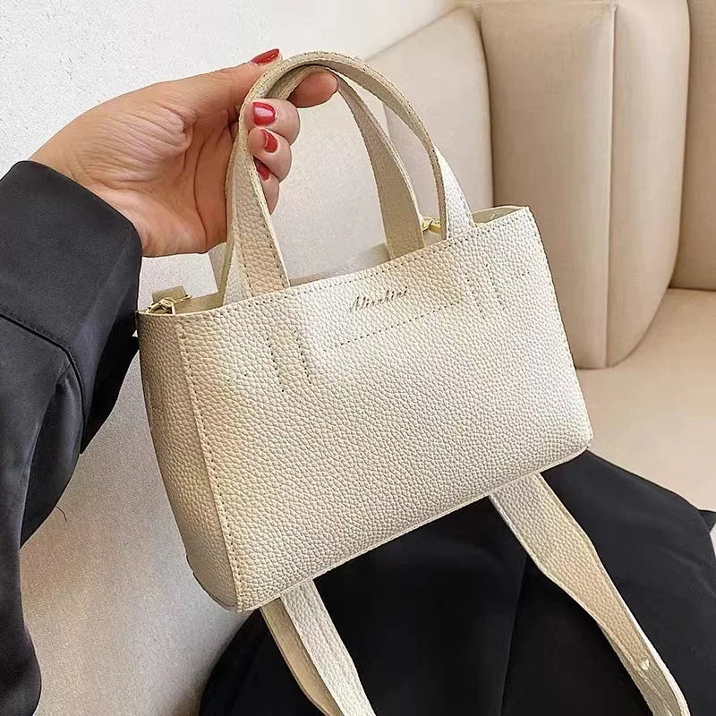 High Women's Shoulder Bags Solid Crossbody Pack for Shopping