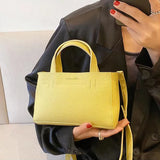 High Women's Shoulder Bags Solid Crossbody Pack for Shopping