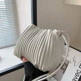 Small Leather Shoulder Bag Women's Crossbody Bucket Purse