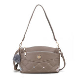 Women's Soft Leather Shoulder Bags Multi-Layer Classic Crossbody Handbag