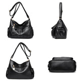 Soft Leather Shoulder Bag Classic Crossbody Handbag