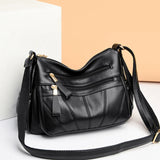 Soft Leather Shoulder Bag Classic Crossbody Handbag