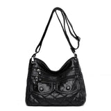 Women's Leather Shoulder Bags Multi-Layer Crossbody Handbag