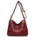 Women's Leather Shoulder Bag Classic Crossbody Handbag and Purse