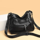 Women's Leather Shoulder Bag Classic Crossbody Handbag and Purse