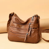Classic Shoulder Bag Soft Leather Crossbody Handbag