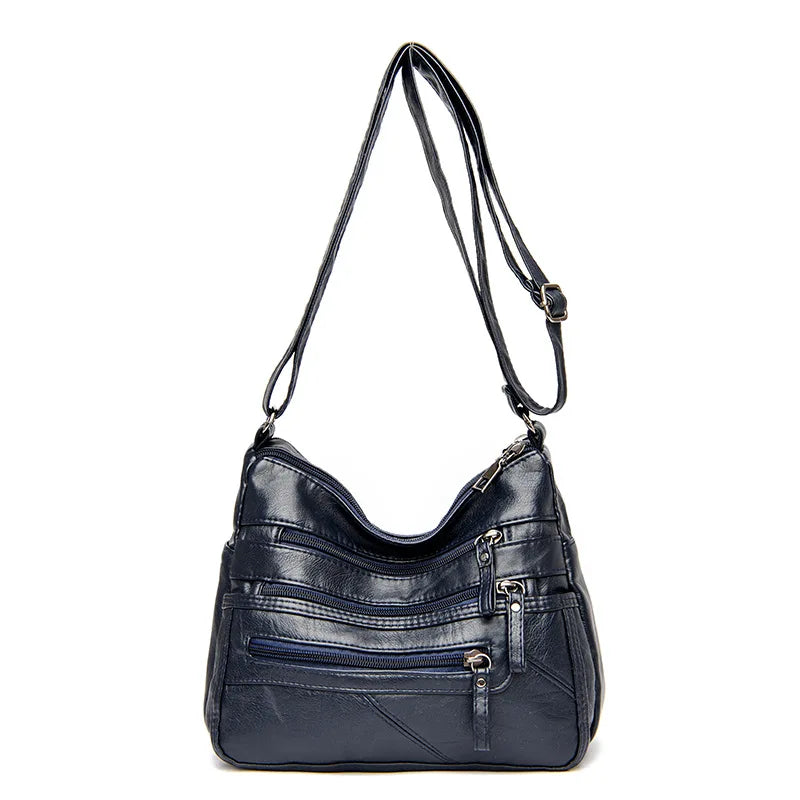 Classic Shoulder Bag Soft Leather Crossbody Handbag