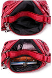 Multi-Layer Soft Leather Crossbody Shoulder Bag