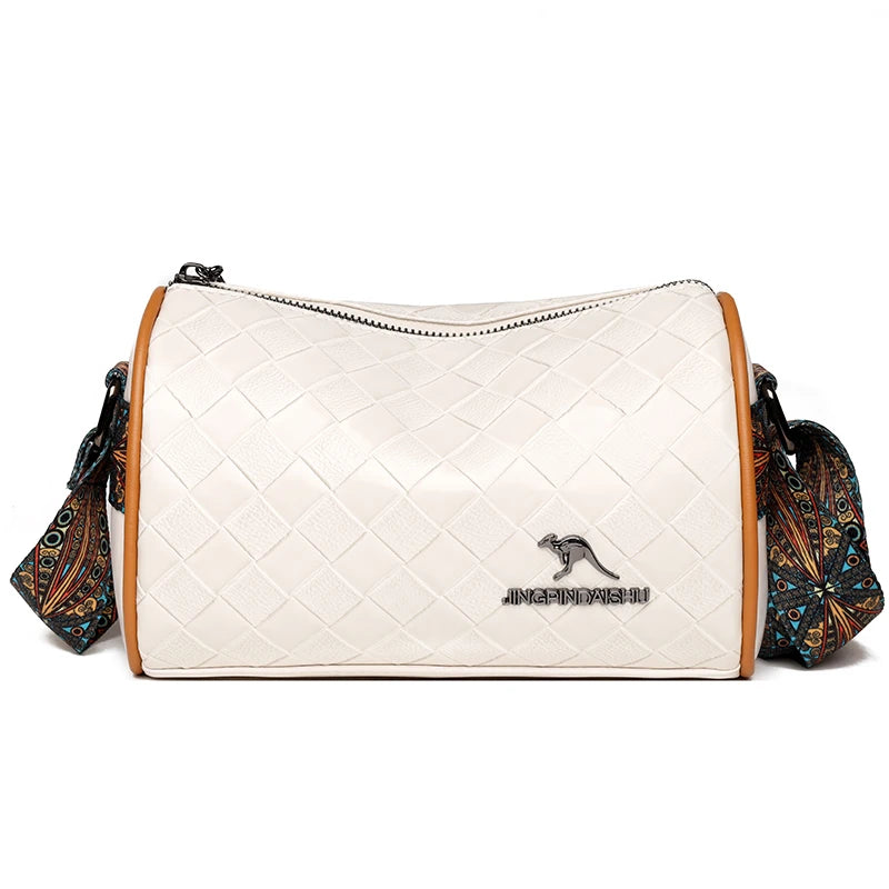 High Women's Soft Pu Leather Shoulder Bags Stone Pattern Crossbody Bag