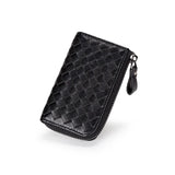 High Woven Key Bag Leather Unisex Key Wallet Woman Keys Organizer