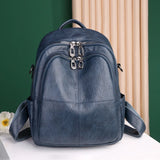 Fashionable PU Leather Backpack for Girls School Bag