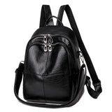 Fashionable PU Leather Backpack for Girls School Bag