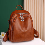 Fashionable PU Leather Backpack for Girls School Bag