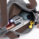 Canvas Shoulder Bag Women Casual Summer Tote Handbag Big Capacity Messenger Bag