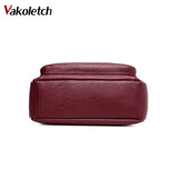 Women Crossbody Bag Sheepskin Casual Zipper Shoulder Bag KL309