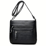 Women Crossbody Bag Sheepskin Casual Zipper Shoulder Bag KL309