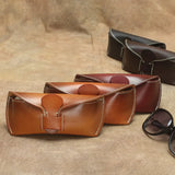 Leather Sunglass Pouch Wallet Case Glasses Bag