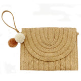 Envelope Bag Women's Clutch Straw Cross-body Casual